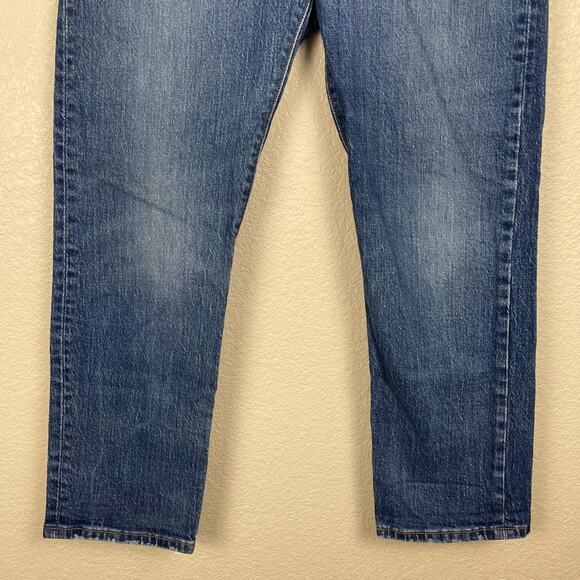 Levi's 501 Straight Leg Denim Jeans Blue Size 29 Button Fly Medium Wash Retro - Picture 7 of 14